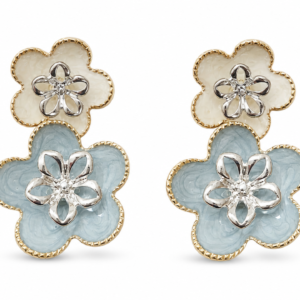 Florea -double drop Elora blue earrings product image