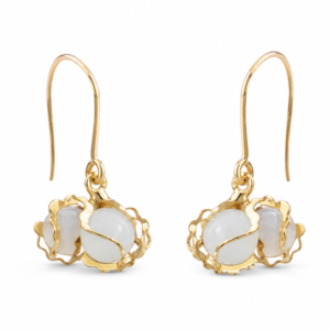 cluster drop glass pearl - Hoops