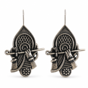 Flute and Folk Drop in Oxidized silver product image