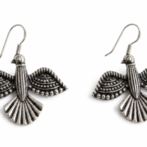Feather fan Drop in Oxidized silver product image