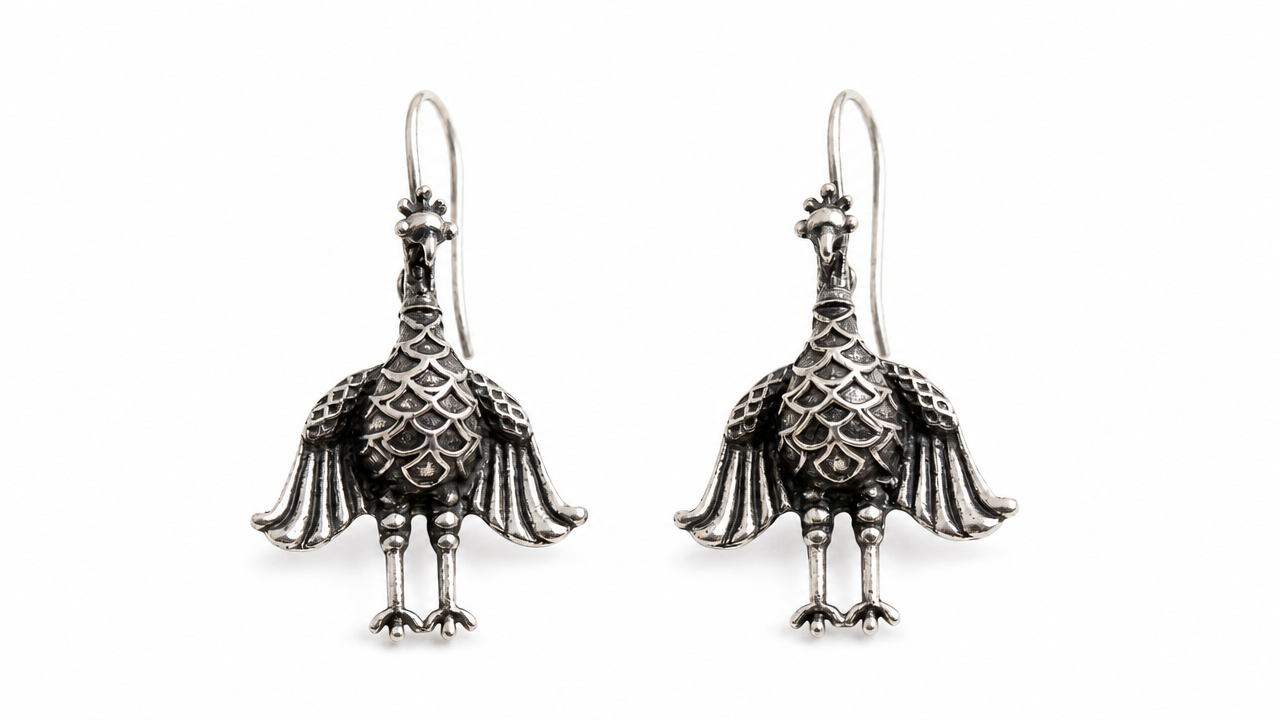 Winged Grace Drop in Oxidized silver product image
